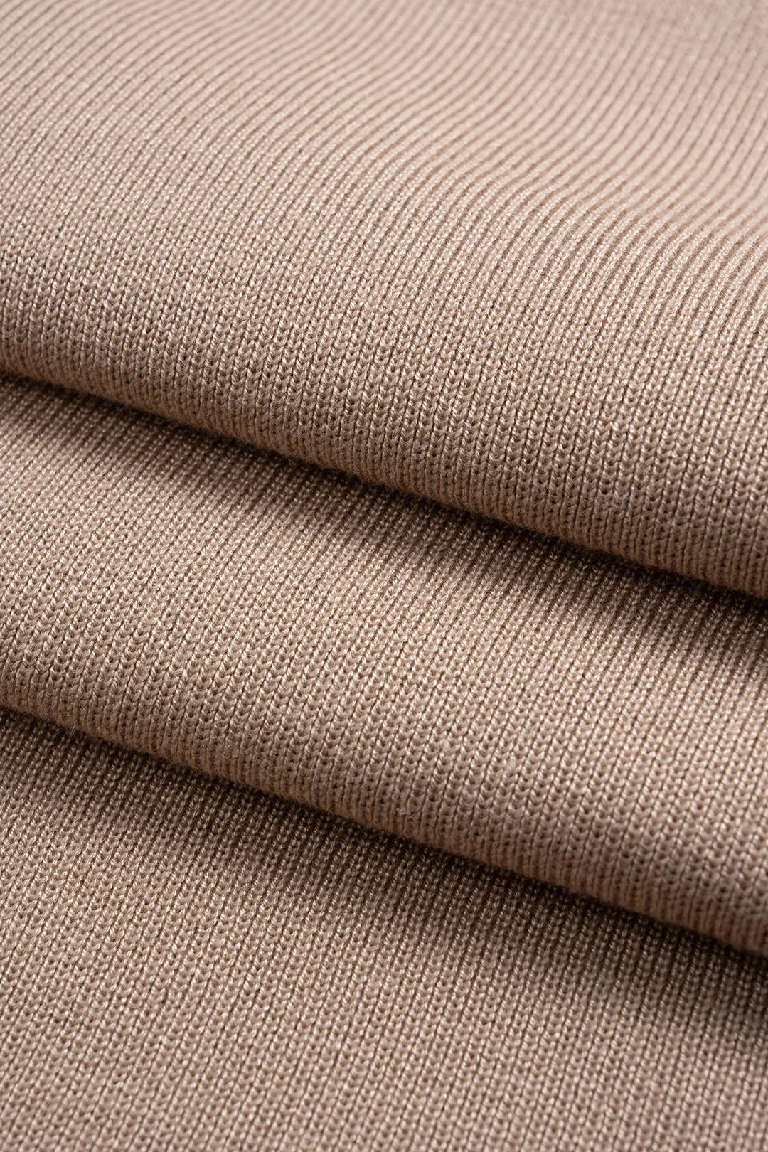 Knit Asymmetrical Zipper Long Sleeve Dress sold by Micas product image thumbnail 4