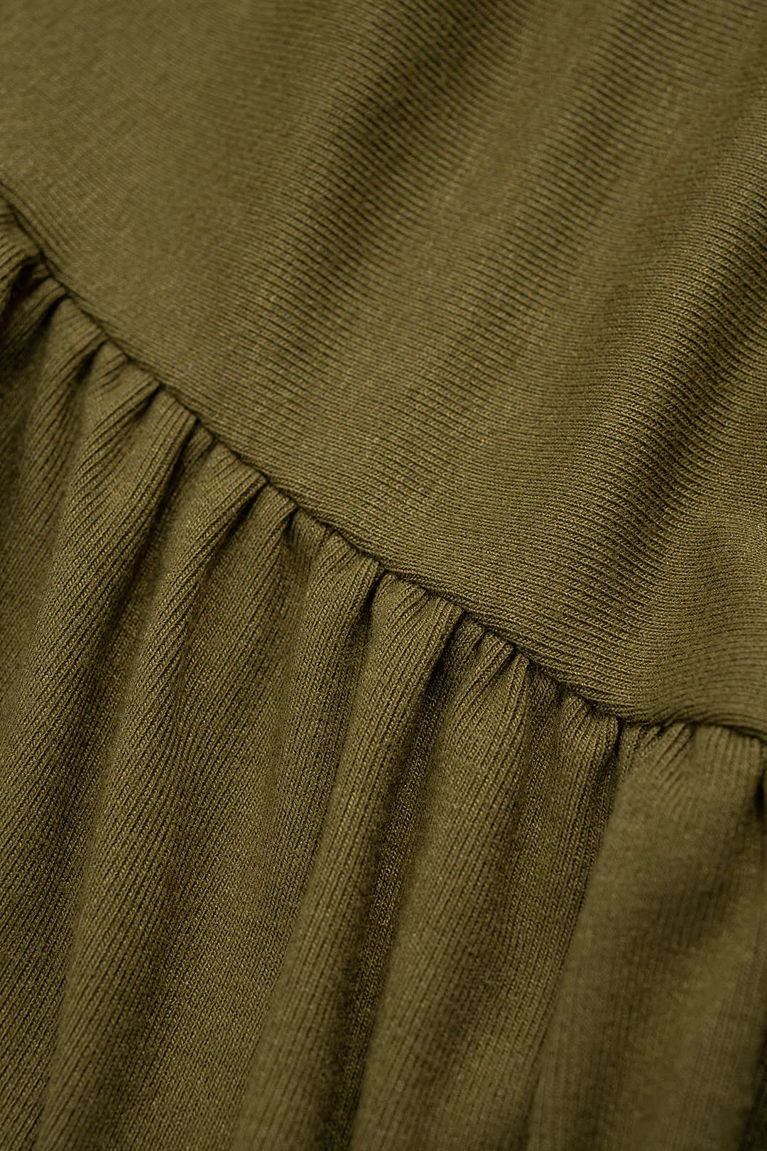 Ruched Asymmetrical Neck Long Sleeve Maxi Dress sold by Micas product image thumbnail 5