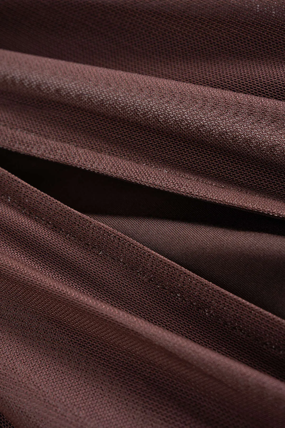 Ombre Print Mesh Ruched Round Neck Sleeveless Maxi Dress sold by Micas product image thumbnail 4