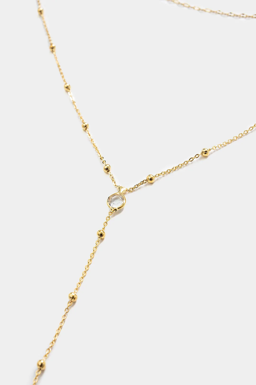 Double Layer Rhinestone Pendant Body Chain sold by Micas product image thumbnail 2