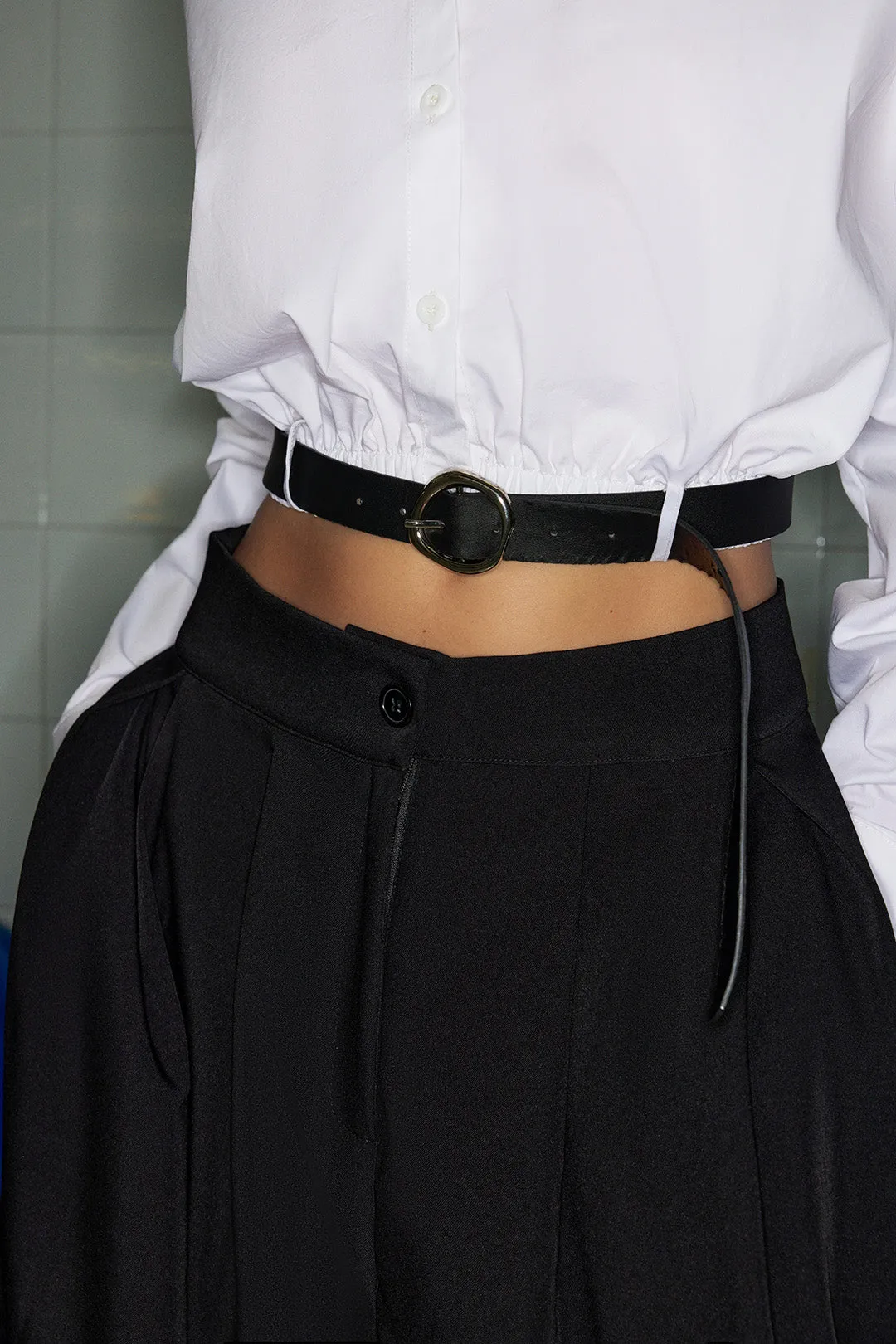 Button Belted Long-Sleeve Shirt sold by Micas product image thumbnail 4