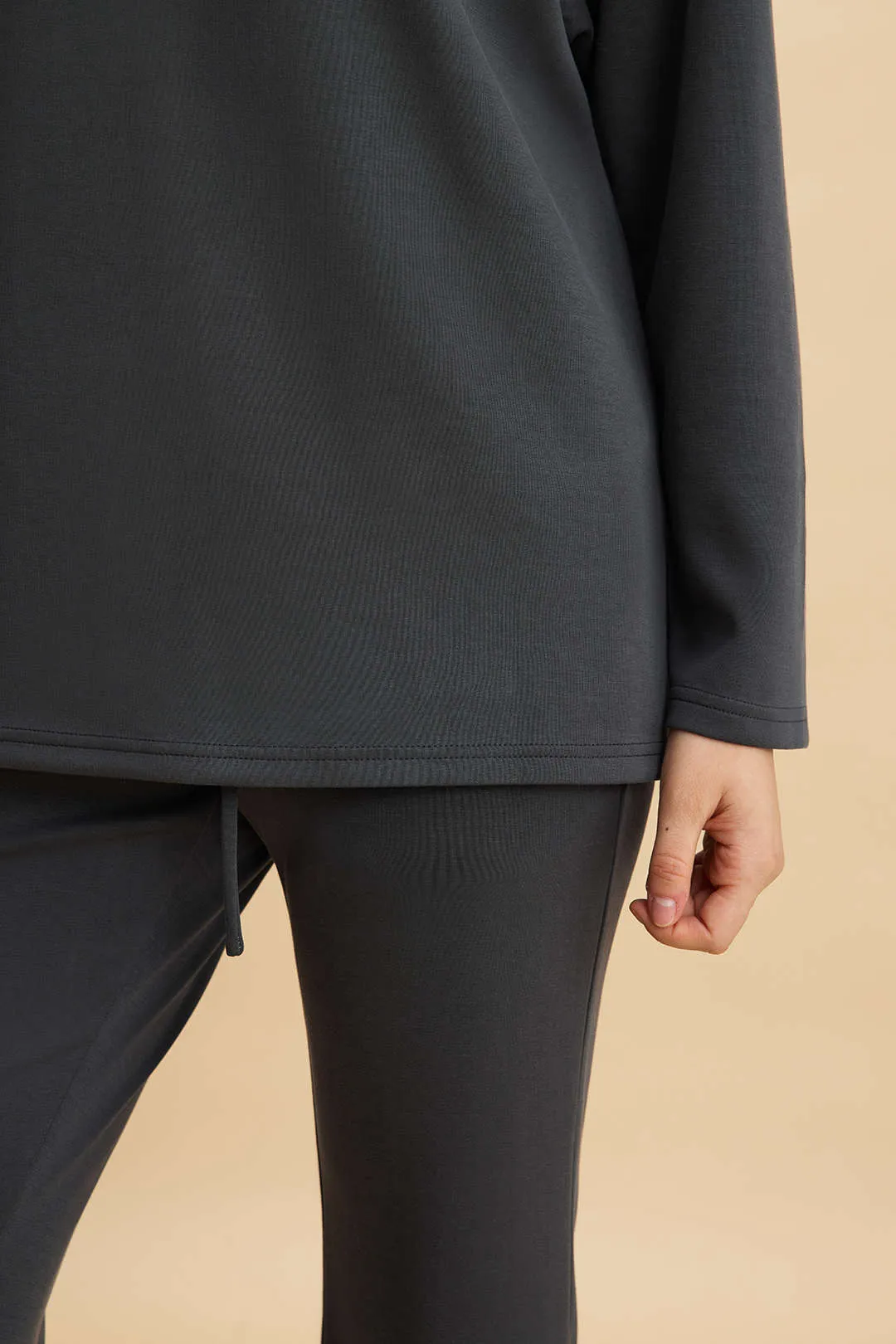 Knit Round Neck Long-Sleeve Top sold by Micas product image thumbnail 4