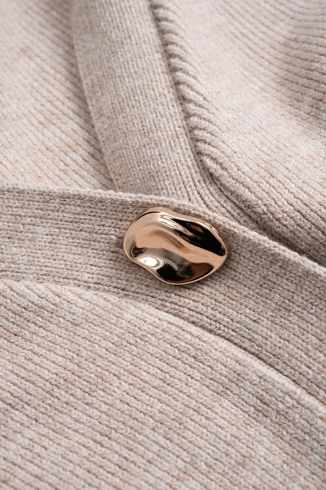 Knit V-Neck Button Long-Sleeve Top And 3D Embroidery Mini Skirt Set sold by Micas product image thumbnail 5