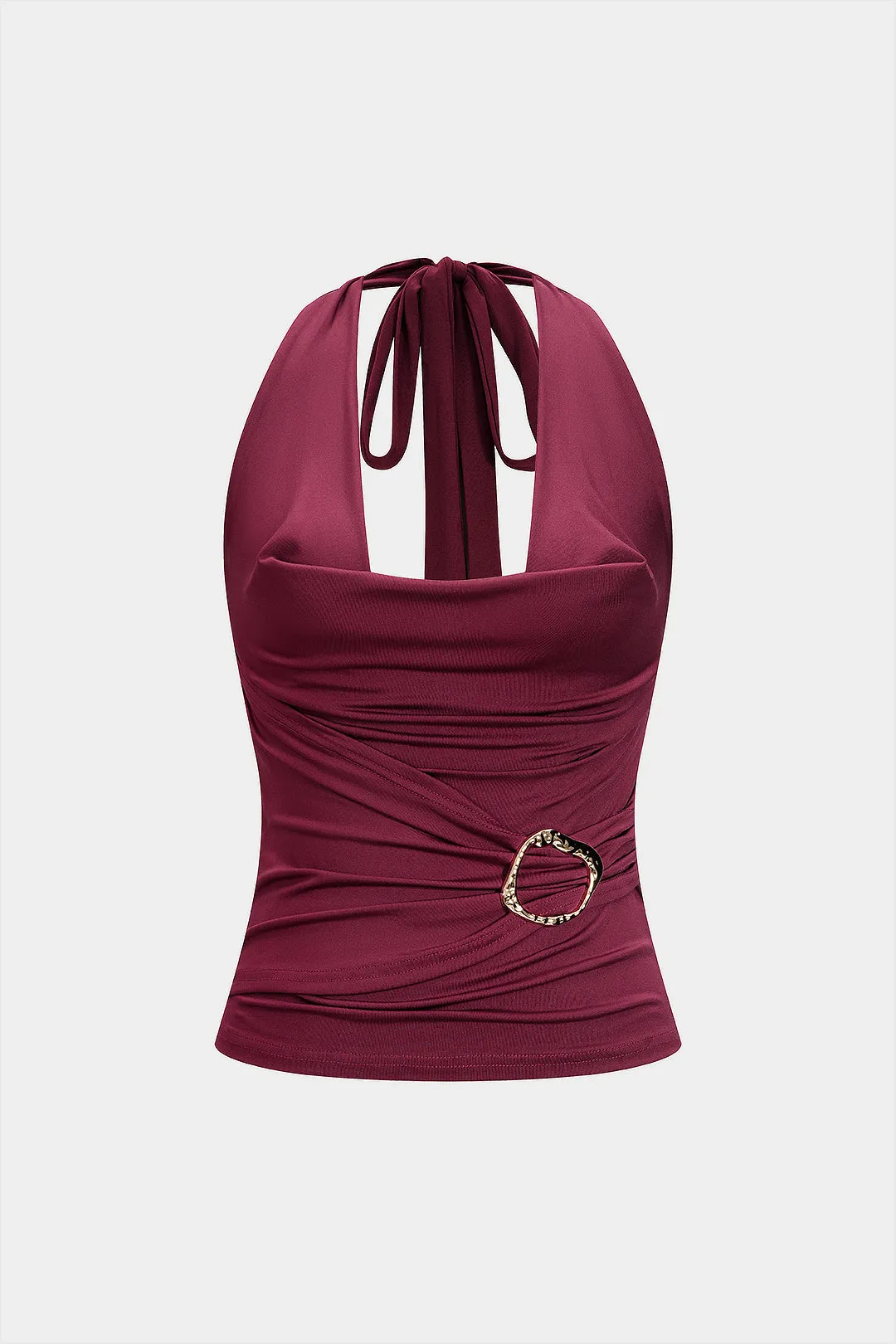 Halter Neck Tie-Up Backless Cami Top sold by Micas