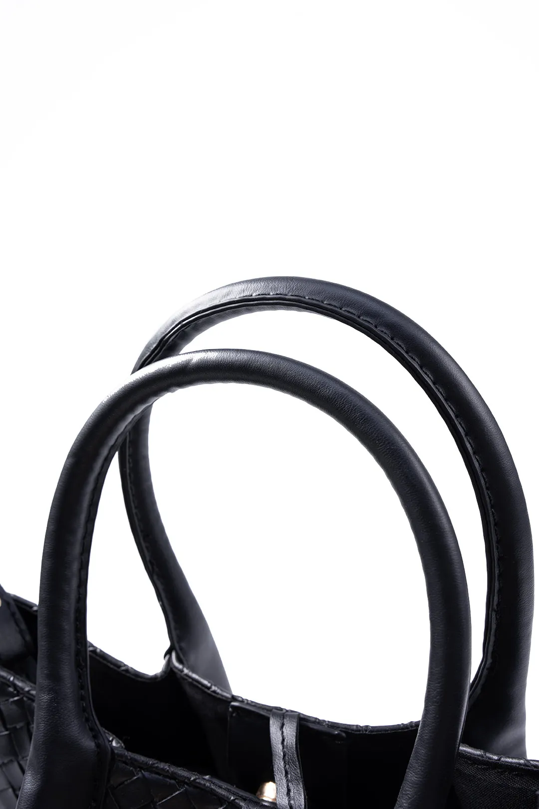 Faux Leather Woven Cross-Body Bag sold by Micas product image thumbnail 3