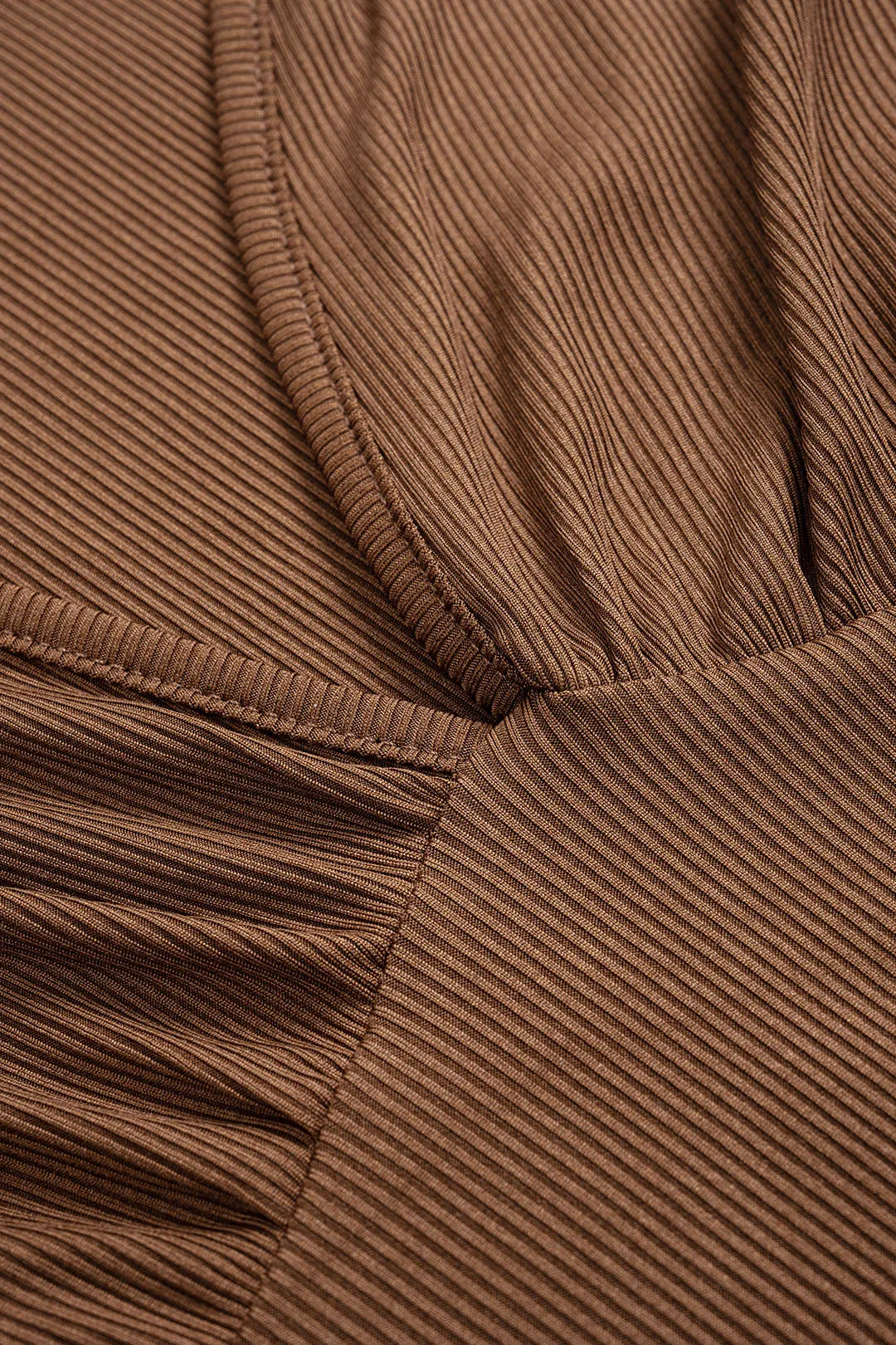 V-Neck Ruched Long Sleeve And Wide Leg Trousers Set sold by Micas product image thumbnail 3