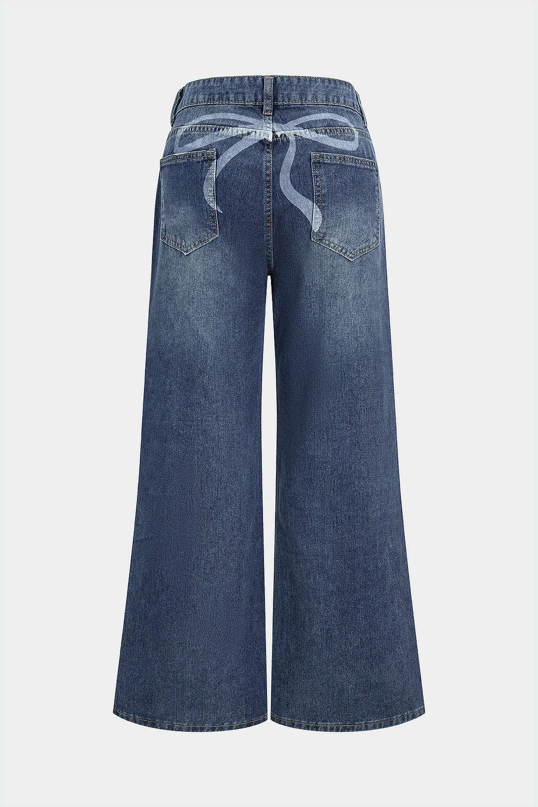 Denim Washed Wide Leg Jeans sold by Micas product image thumbnail 2
