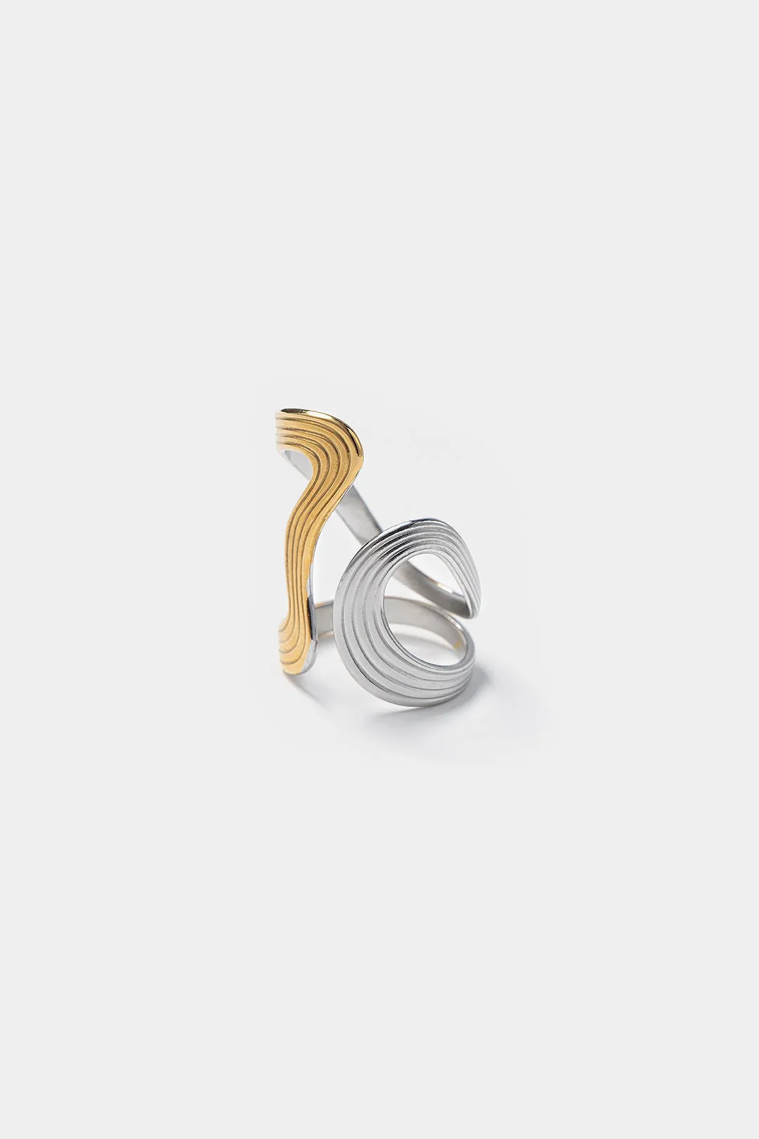 Metallic Irregular Open Ring sold by Micas