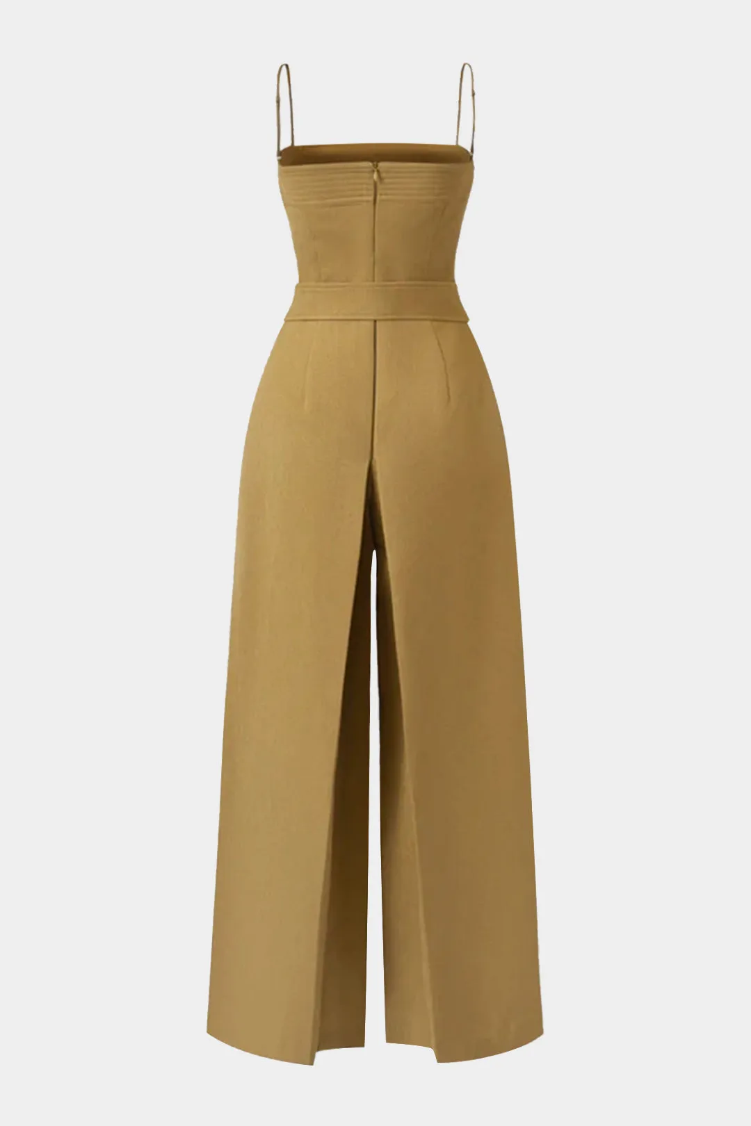 Belted Zipper Slip Sleeveless Jumpsuit sold by Micas product image thumbnail 2