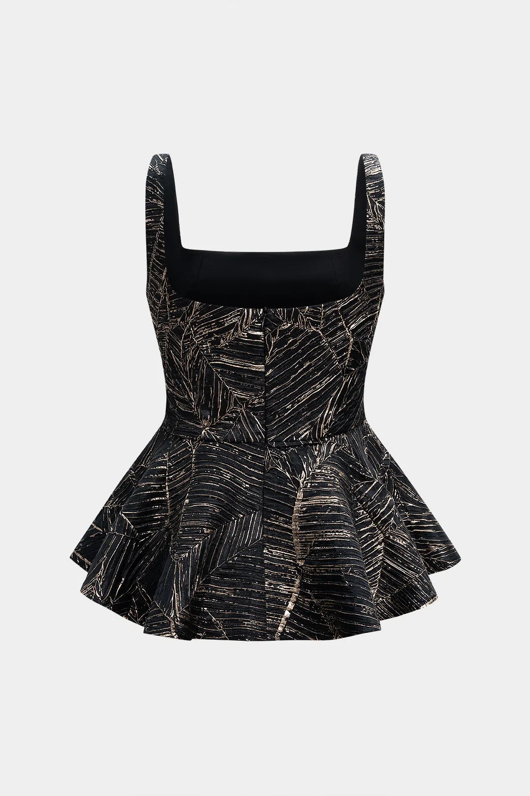 Texture Ruched Hem Zipper Tank Top sold by Micas product image thumbnail 2