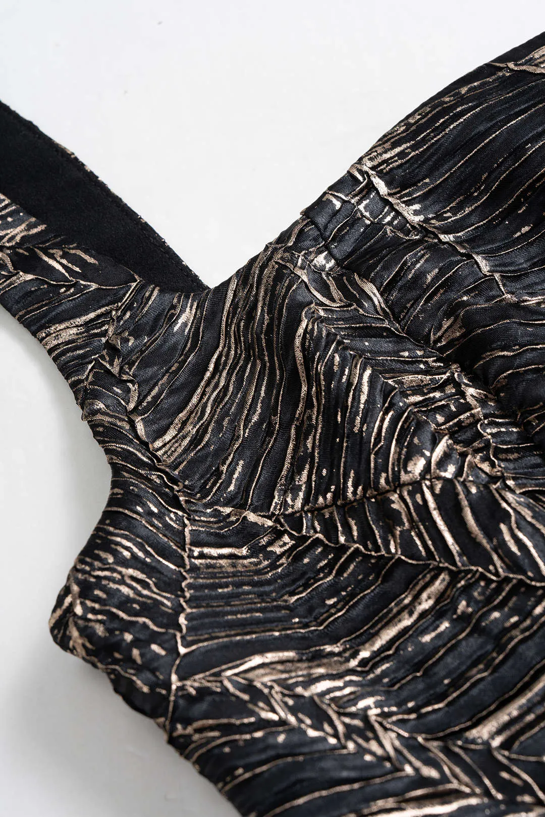 Texture Ruched Hem Zipper Tank Top sold by Micas product image thumbnail 3