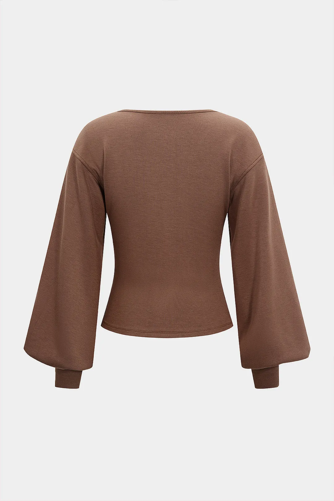 V-Neck Puff Long-Sleeve Sweatshirt sold by Micas product image thumbnail 2