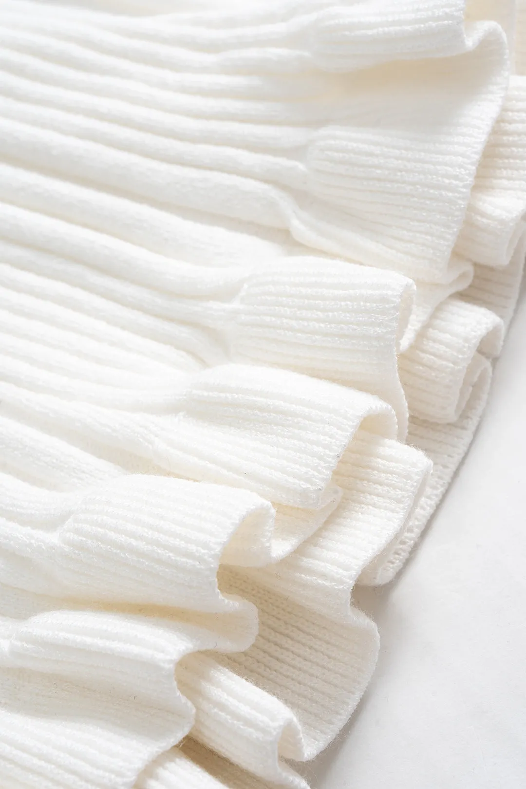 Plus Size Knit Contrast Ruffle Long Sleeve Dress sold by Micas product image thumbnail 5