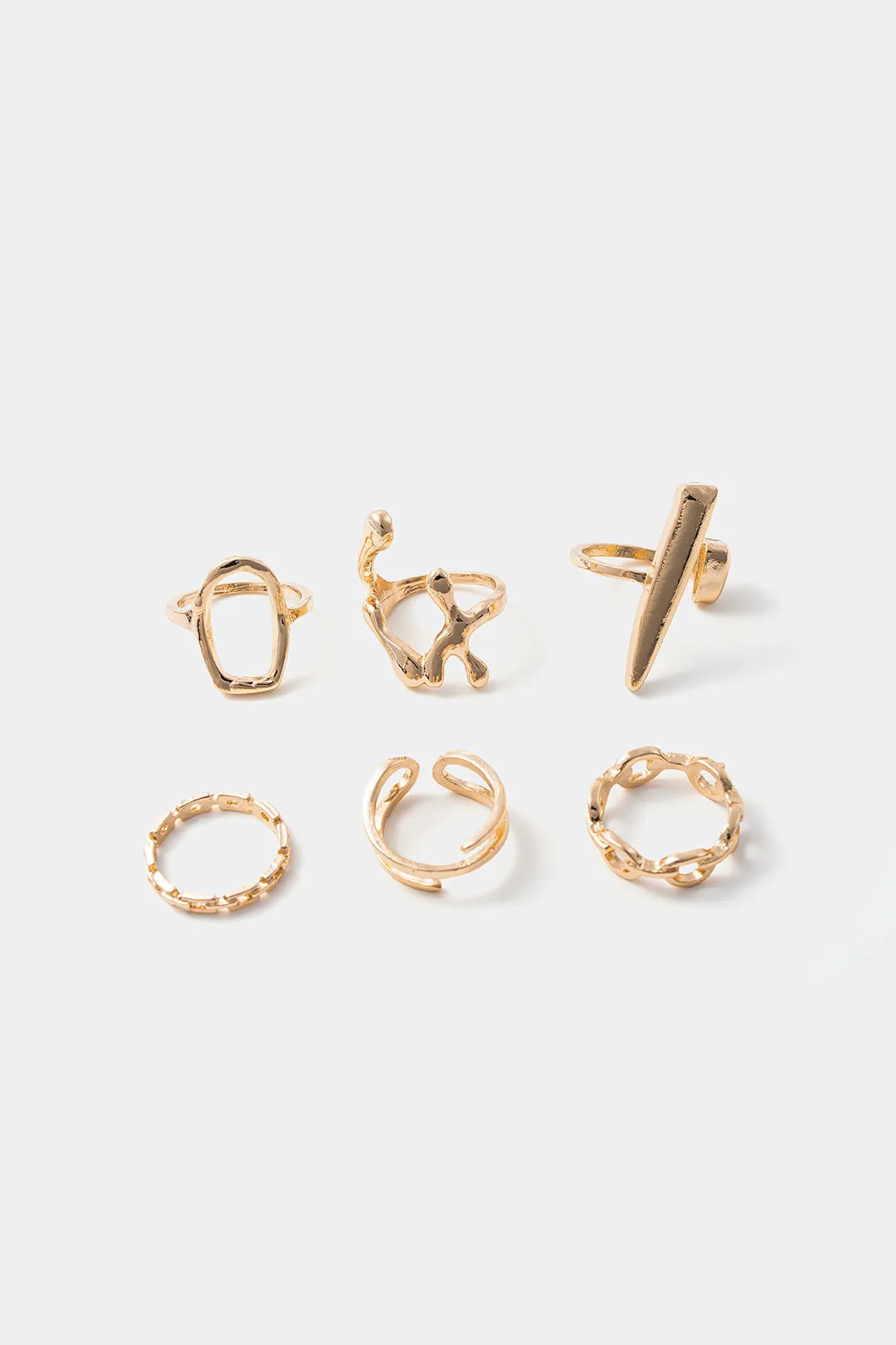 Metallic Irregular Lines Hollow Accessories set sold by Micas