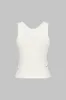 Metallic Cut Out V-Neck Tank Top sold by Micas