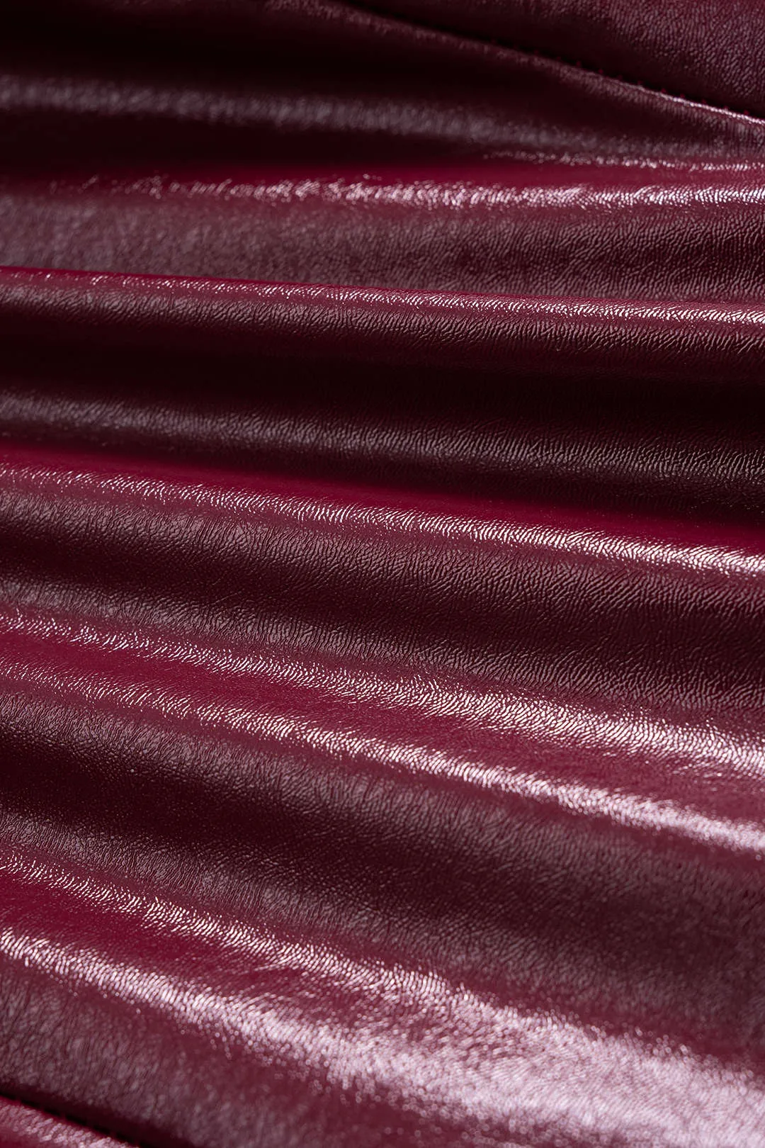 Faux Leather Mesh Metallic Patchwork Long Sleeve Bodysuit sold by Micas product image thumbnail 4