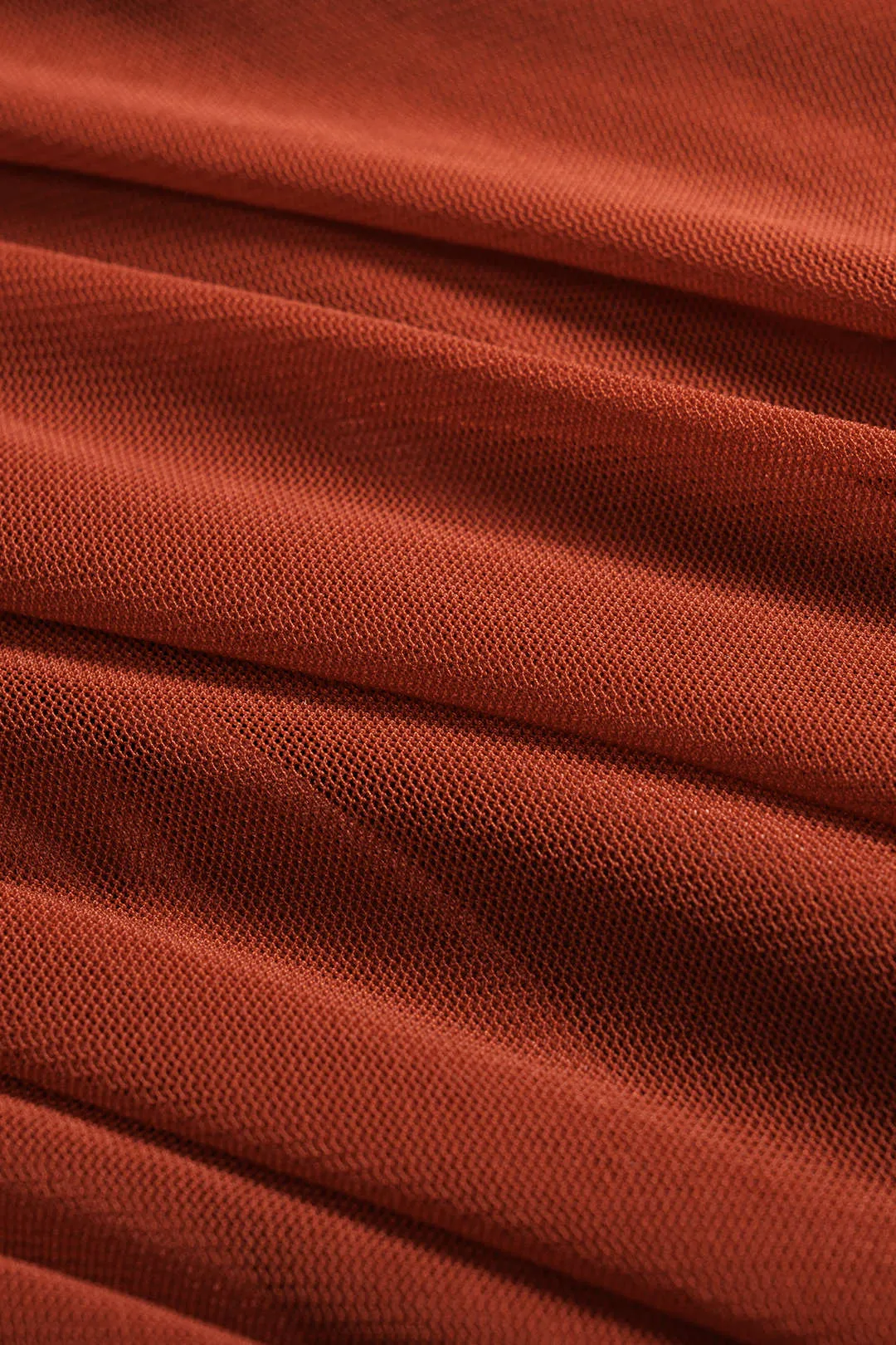 Plus Size Mesh 3D Flower Decor Ruched Asymmetrical Long Sleeve Mini Dress sold by Micas product image thumbnail 4