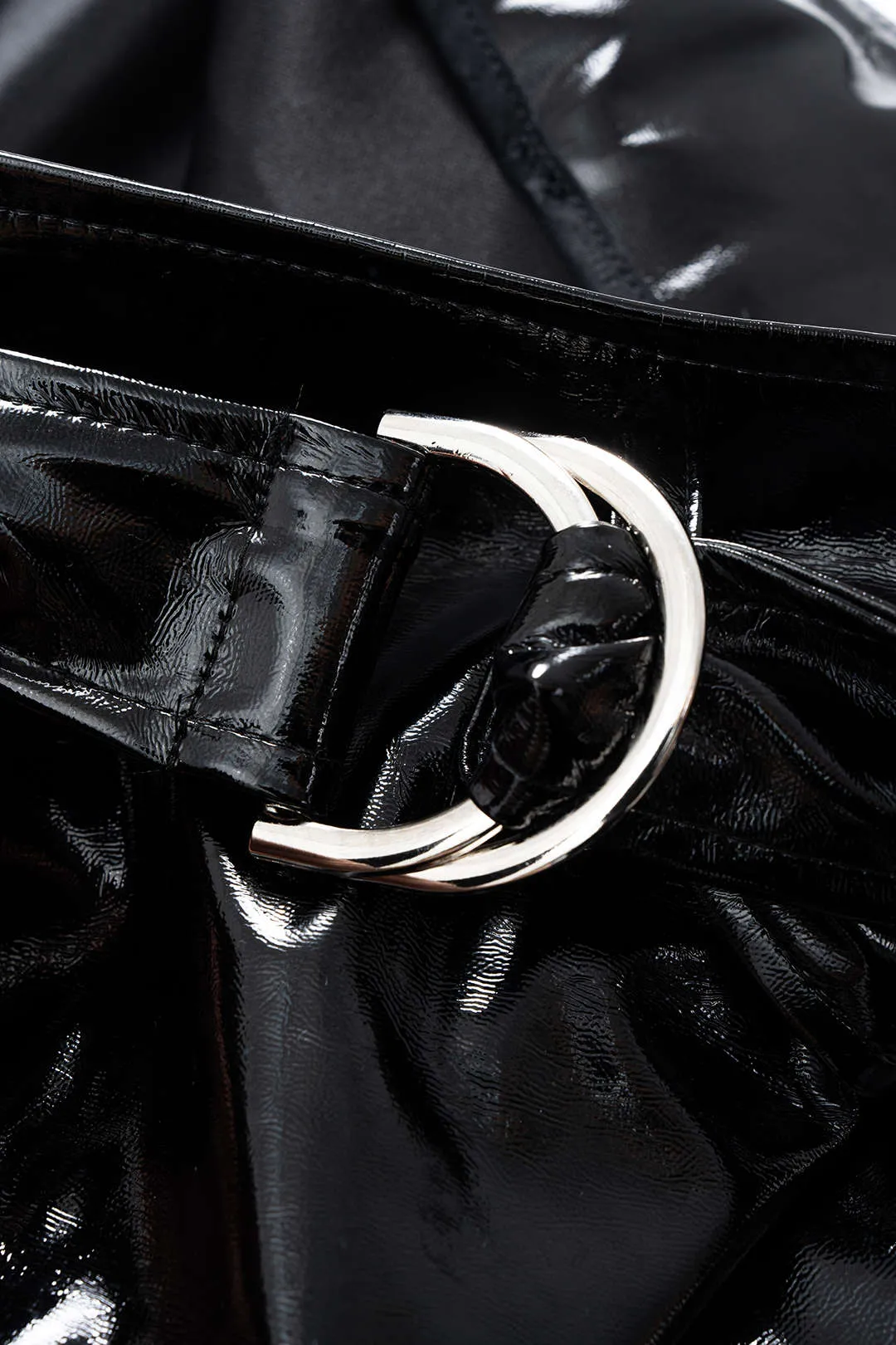 Faux Leather Belted Sleeveless Mini Dress sold by Micas product image thumbnail 3