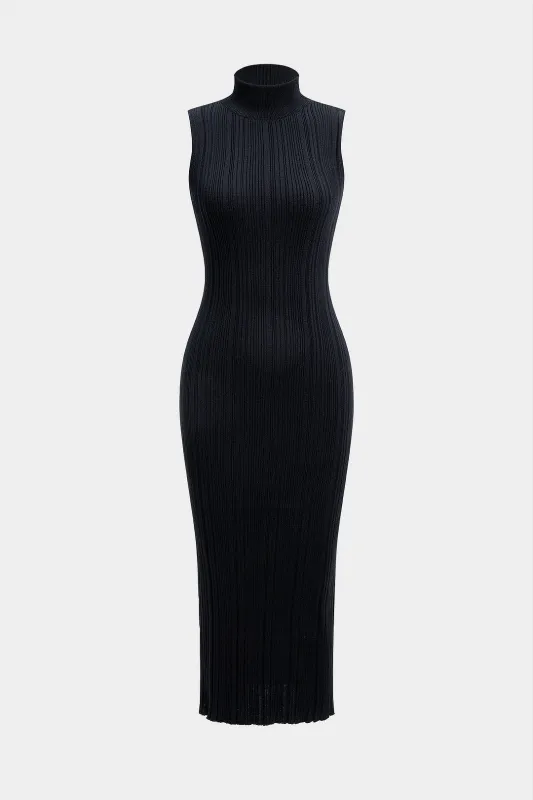 Mock Neck Sleeveless Maxi Dress sold by Micas