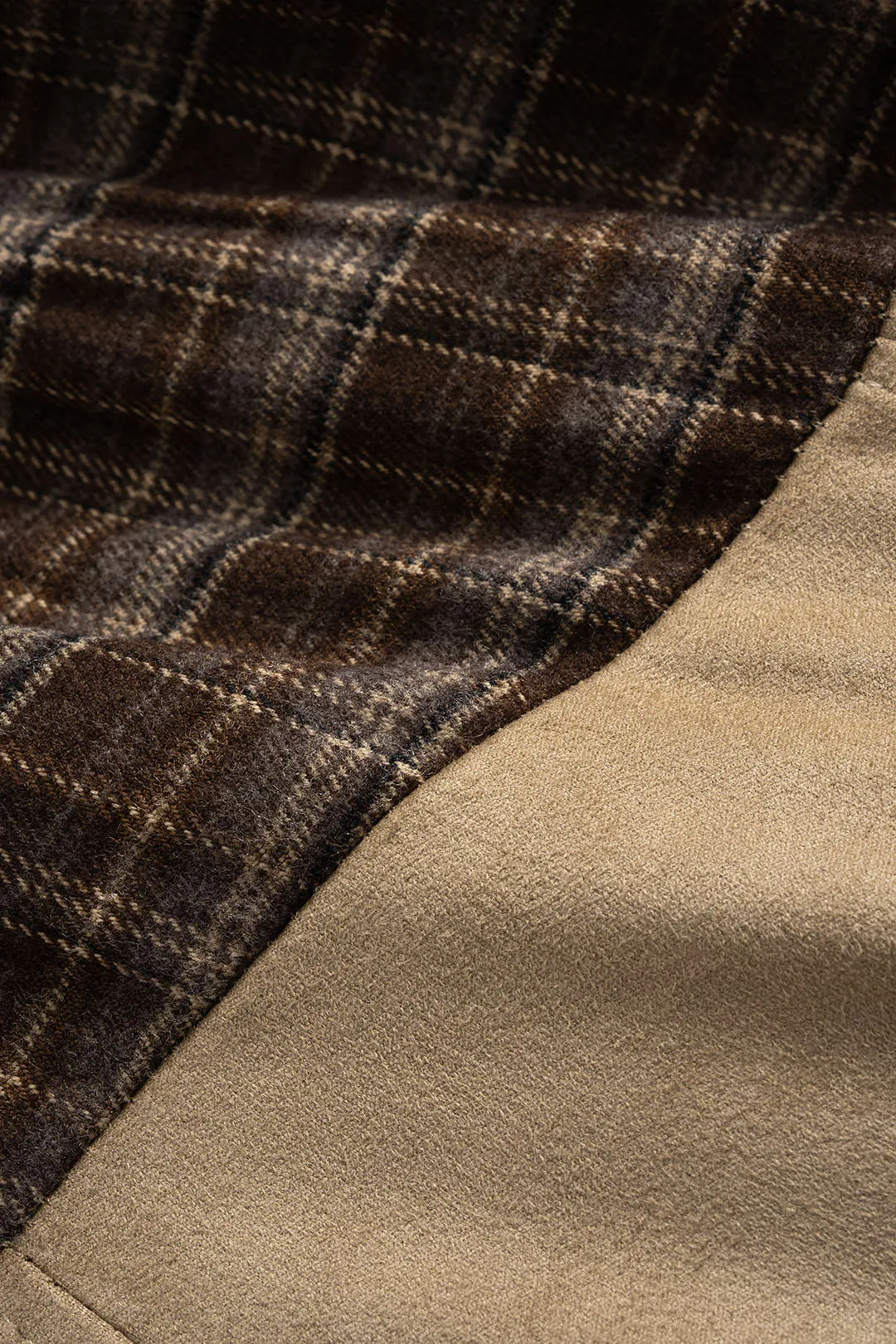 Suede Patchwork High Waist Belted Skirt sold by Micas product image thumbnail 5