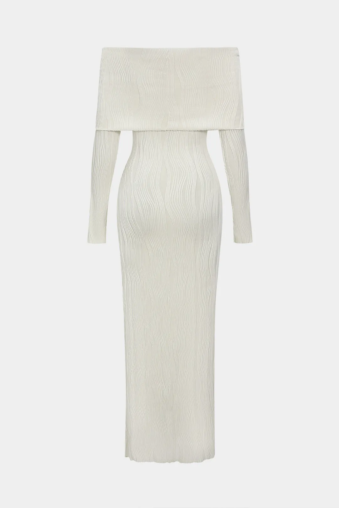 Off Shoulder Long Sleeve Maxi Dress sold by Micas product image thumbnail 2