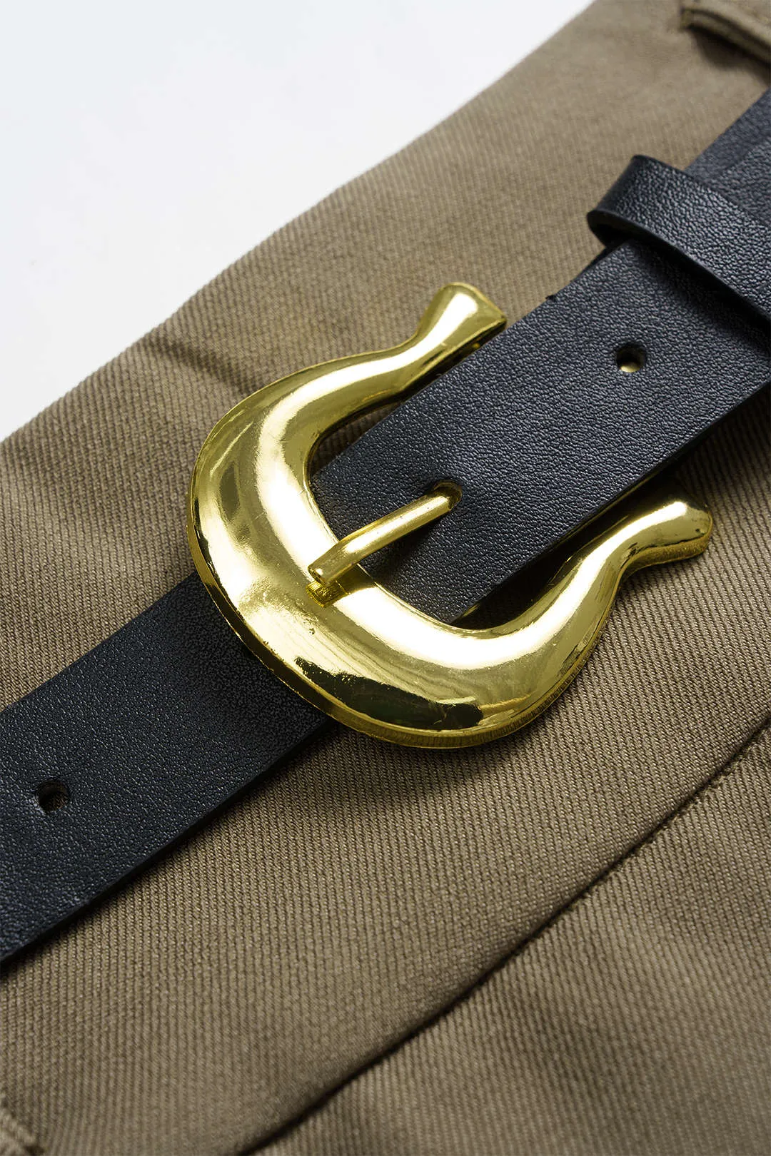 Belted Asymmetrical Ruched High Waist Skirt sold by Micas product image thumbnail 5