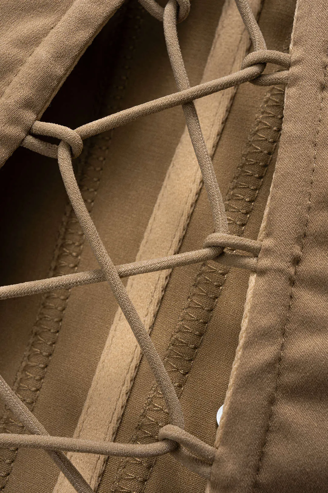 Halter Neck Patchwork Corset Tie-Back Cami Top sold by Micas product image thumbnail 5