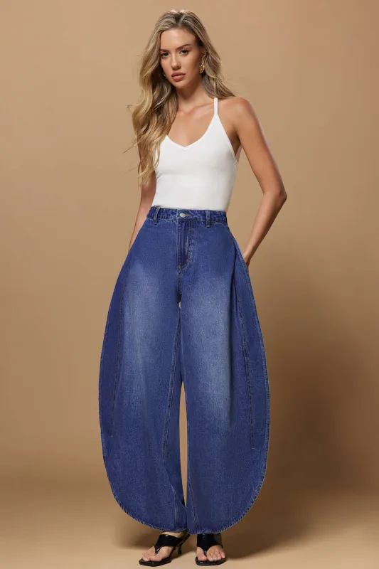 Denim Barrel Jeans sold by Micas