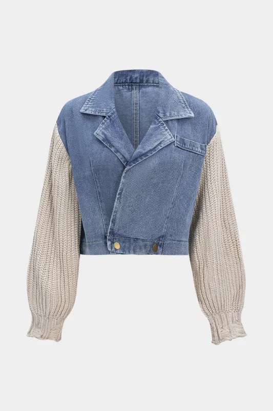 Denim Patchwork Outerwear sold by Micas