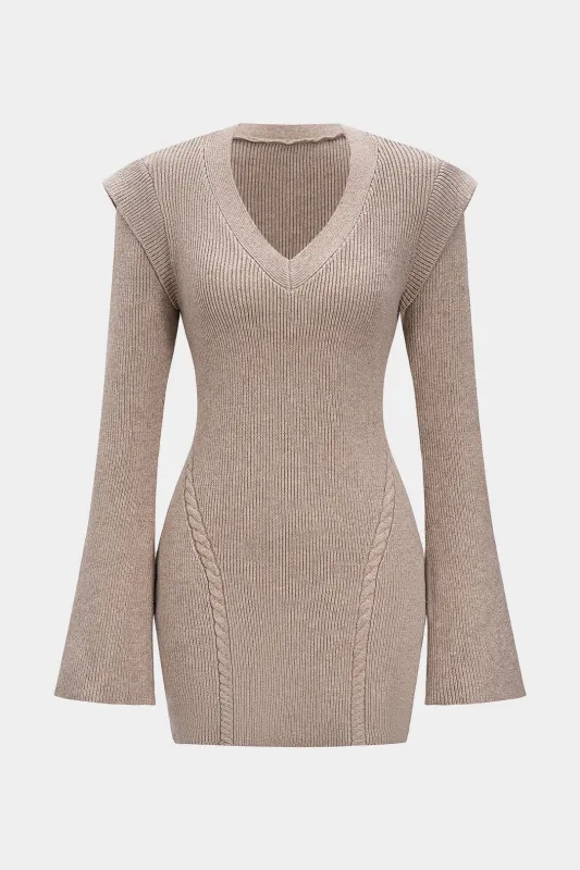 Knit Ribbed Long Sleeve Dress sold by Micas