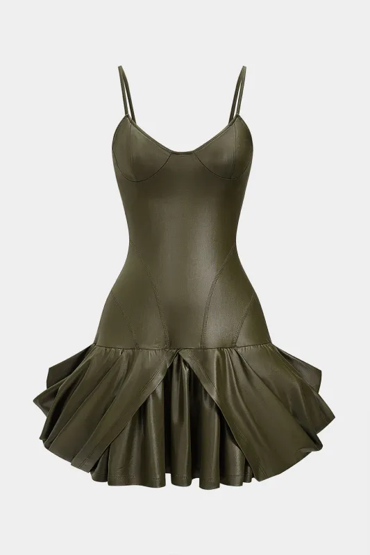 Ruched Slip Sleeveless Mini Dress sold by Micas