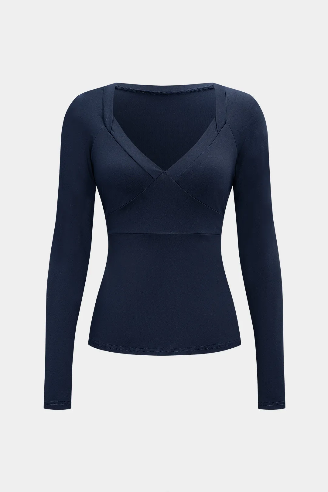 Strappy V-Neck Long-Sleeve Top sold by Micas