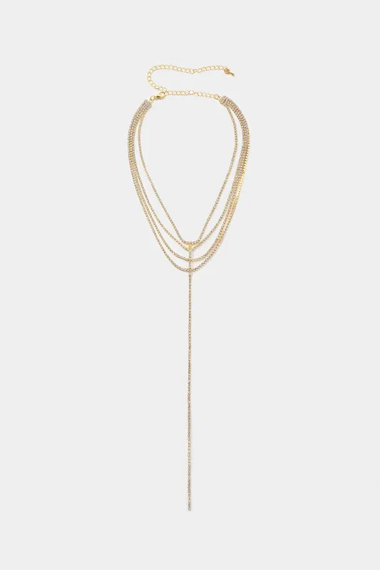 Rhinestone Multi-Layer Body Chain sold by Micas