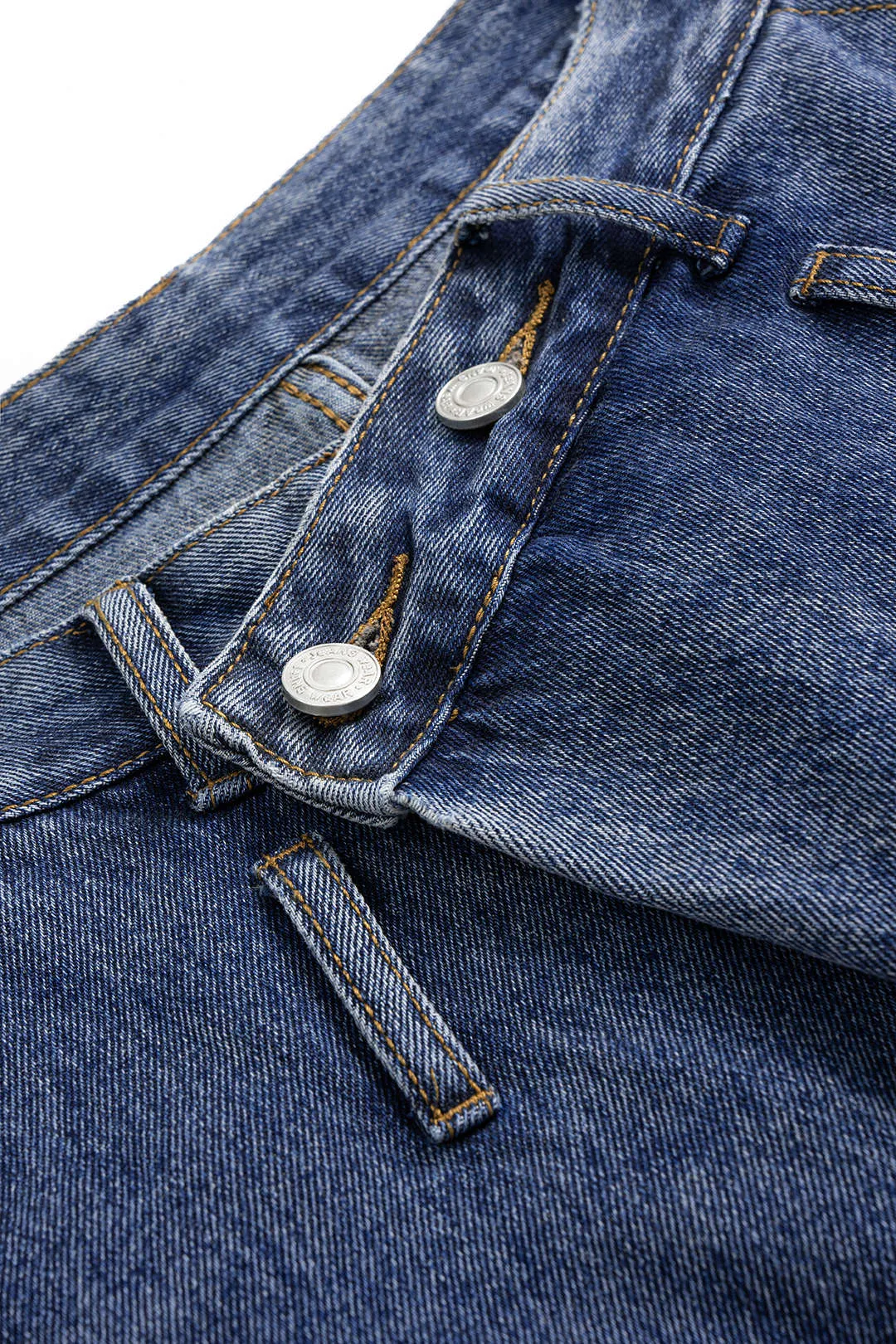 Denim Washed High Waist Barrel Jeans sold by Micas product image thumbnail 3