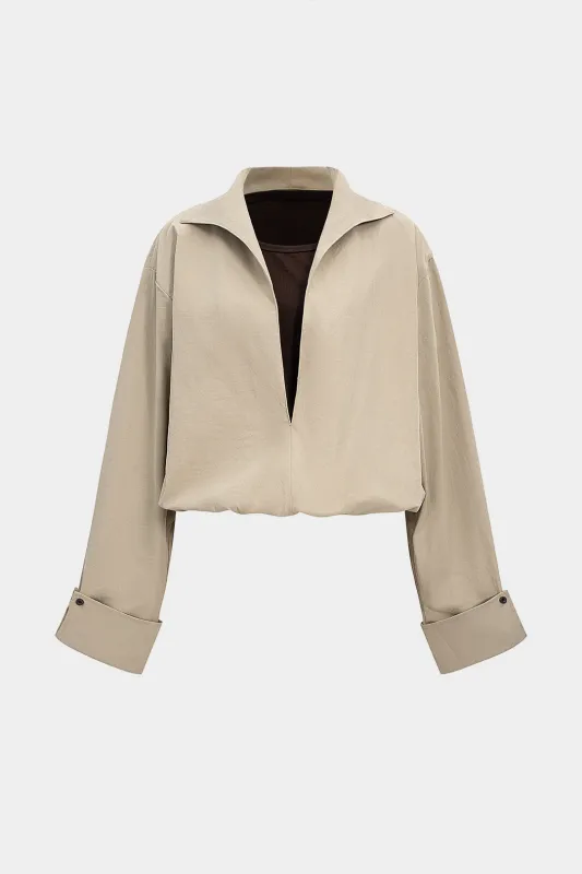 V-Neck Long-Sleeve Shirt sold by Micas