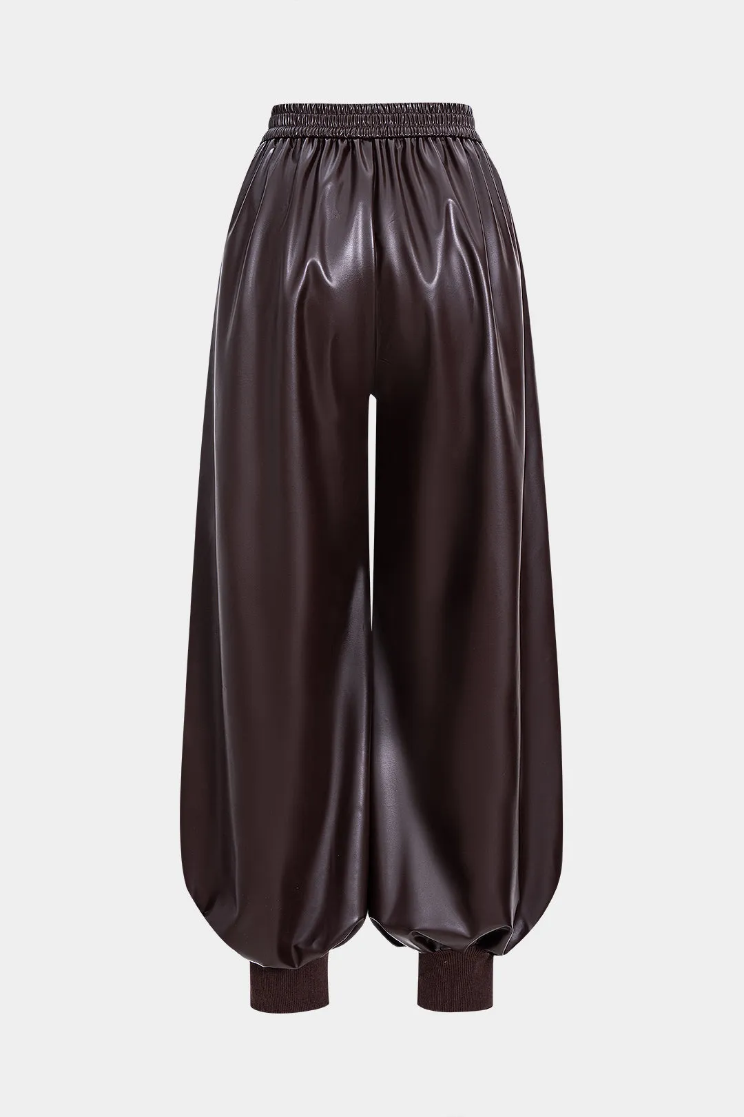 Faux Leather Patchwork Lantern Trousers sold by Micas product image thumbnail 2