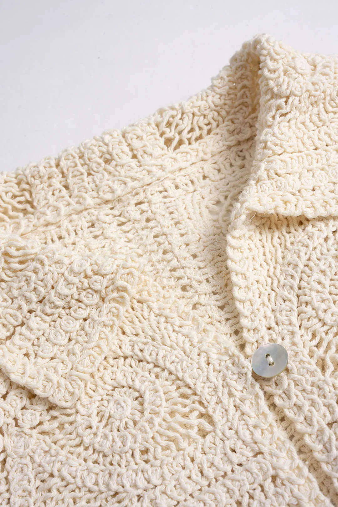 Knit Button Hollow Out Cardigan sold by Micas product image thumbnail 3