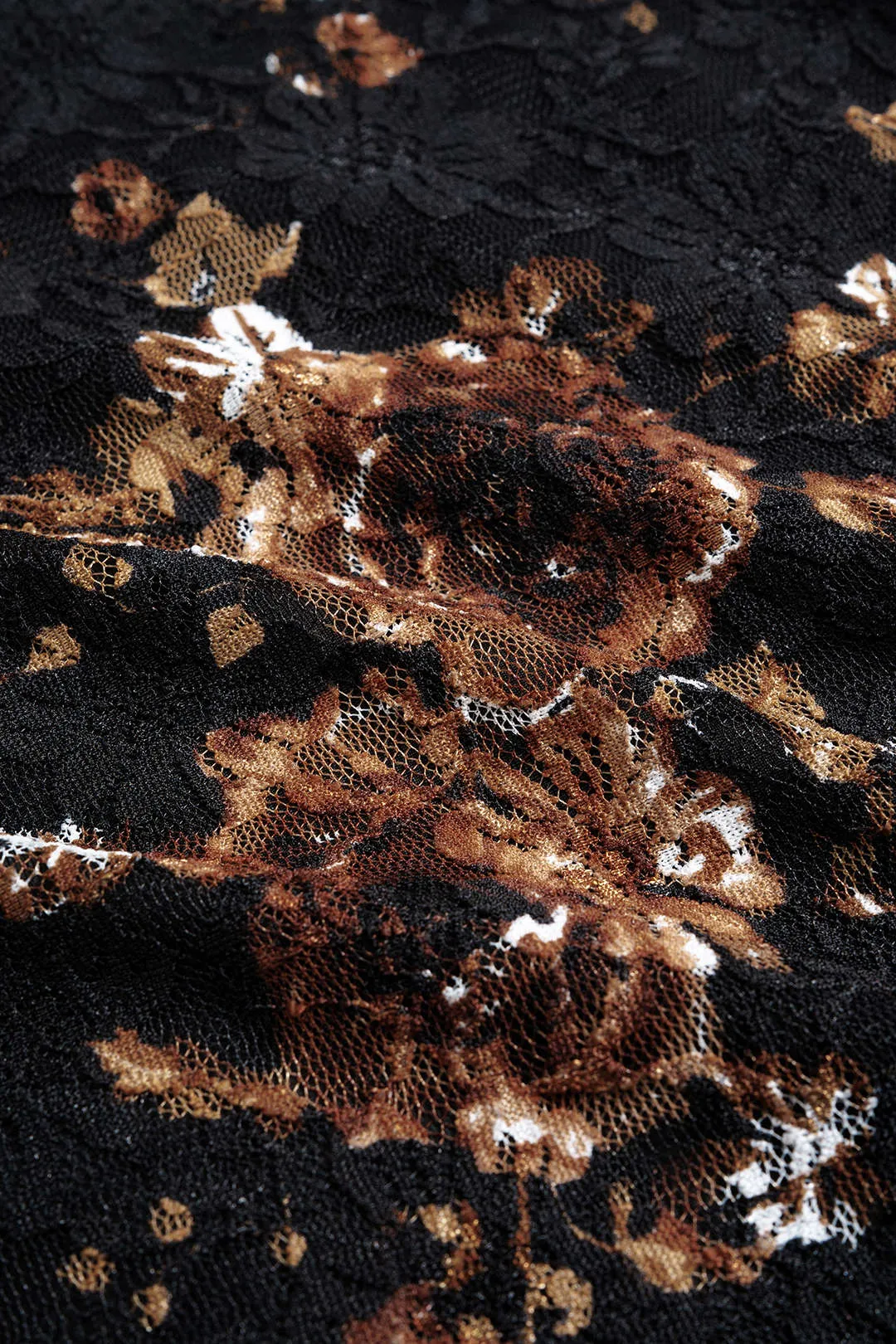 Floral Print Lace Patchwork Strapless Sleeveless Mini Dress sold by Micas product image thumbnail 4
