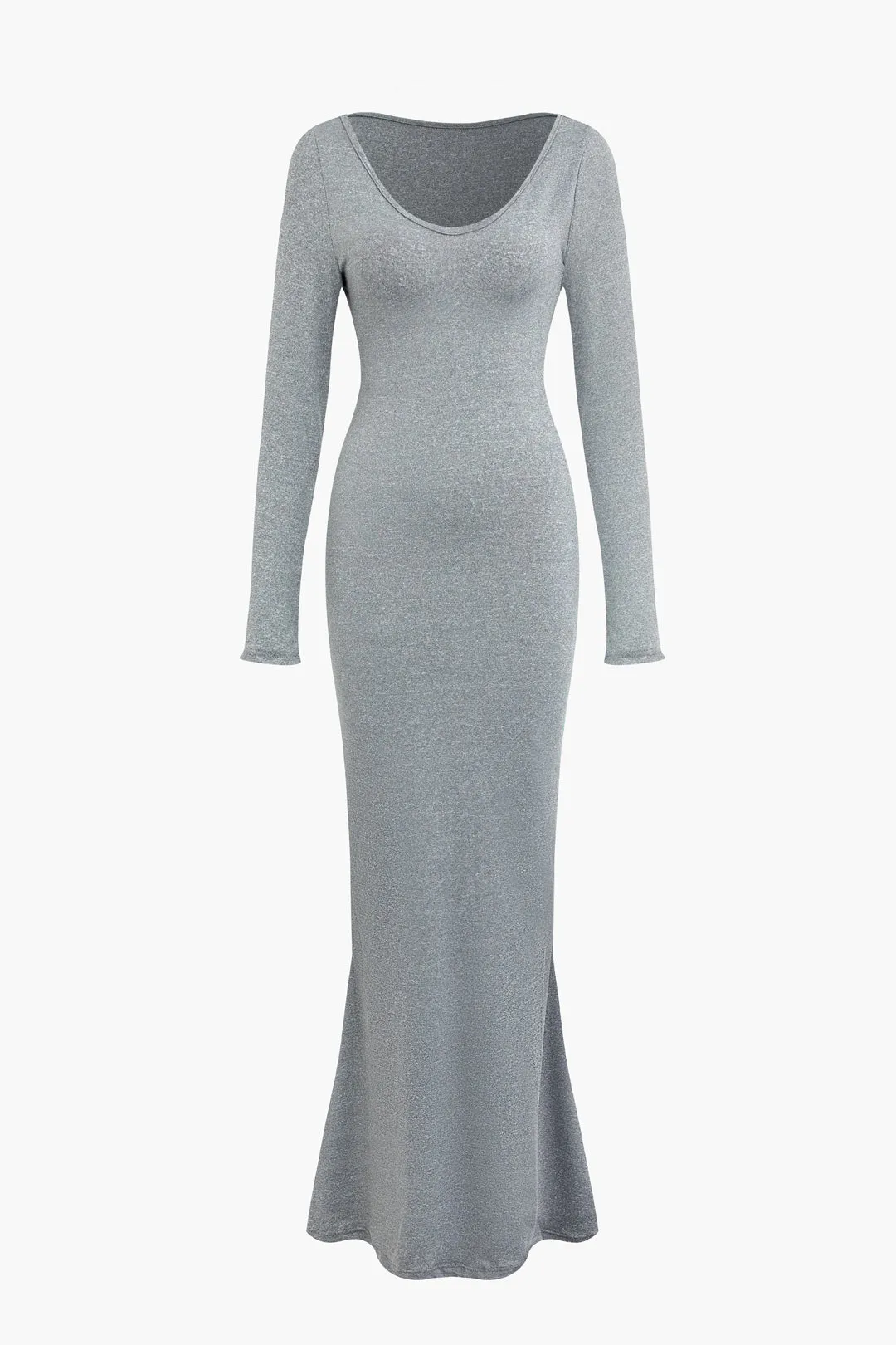 Solid Long Sleeve Maxi Dress sold by Micas