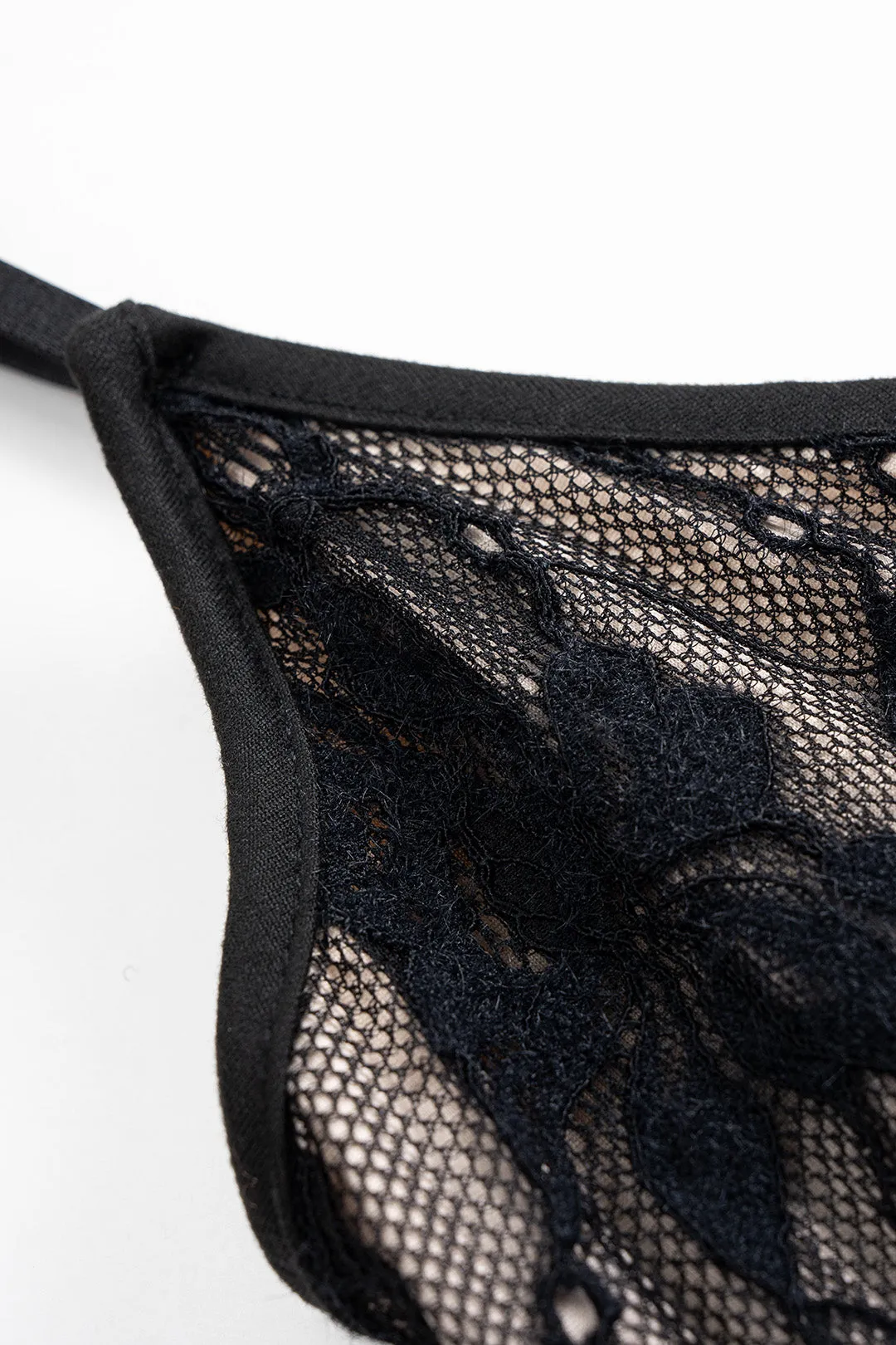 Lace Patchwork Backless Slip Sleeveless Bodysuit sold by Micas product image thumbnail 4