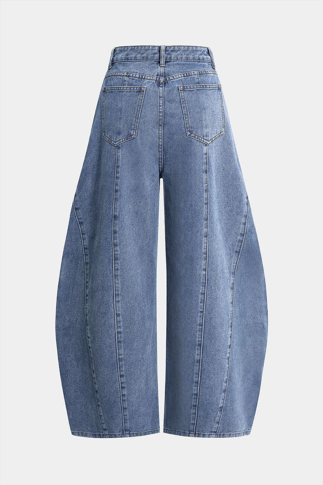 Denim Washed Barrel Jeans sold by Micas product image thumbnail 2
