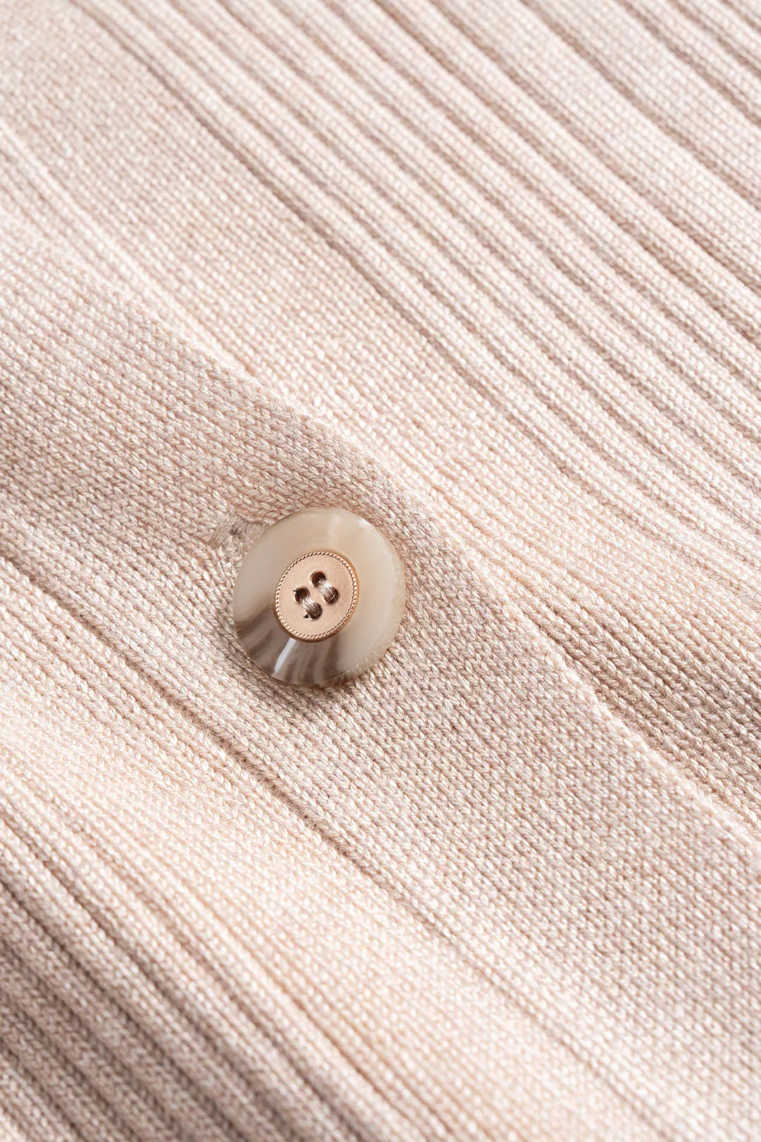 Knit Button Ruched Round Neck Vest sold by Micas product image thumbnail 3