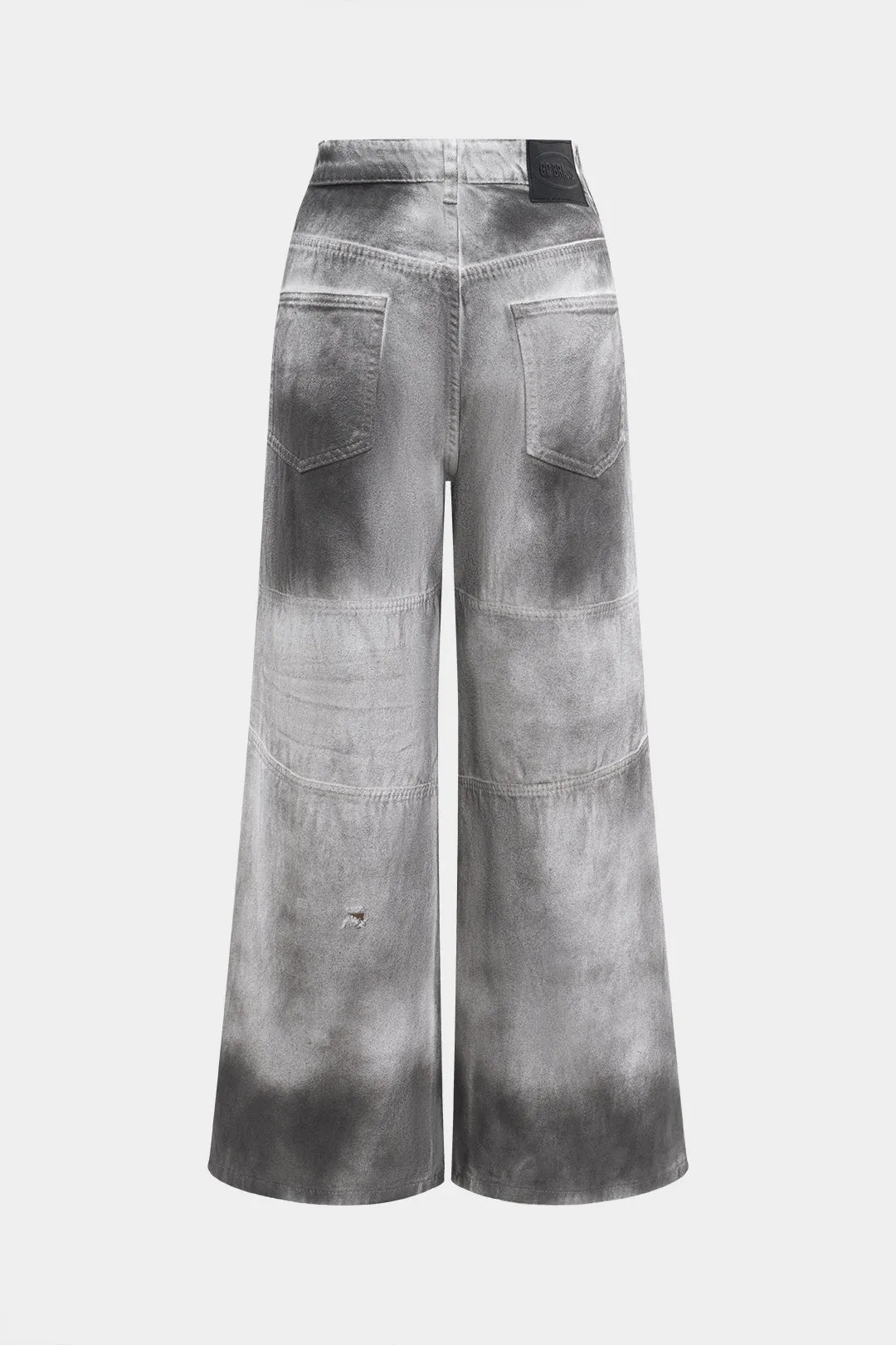 Denim Button Wide Leg Pocket Jeans sold by Micas product image thumbnail 2