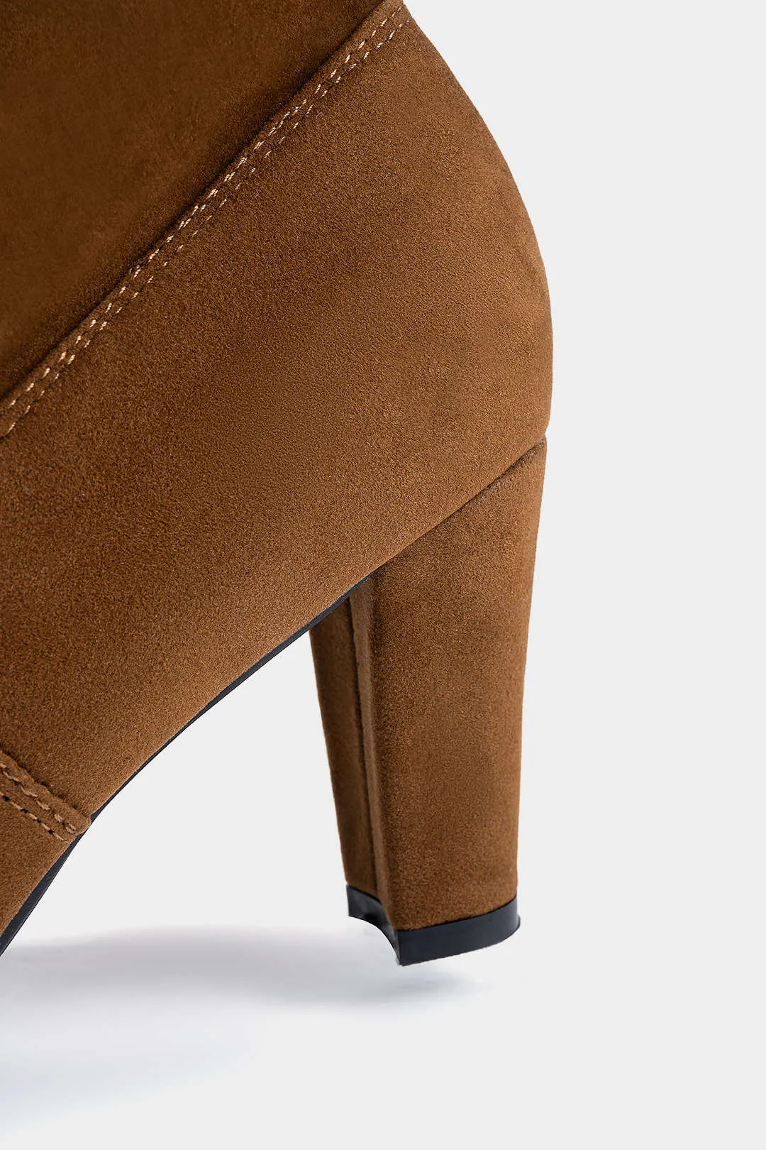 Suede High Heel Knee High Boots sold by Micas product image thumbnail 4