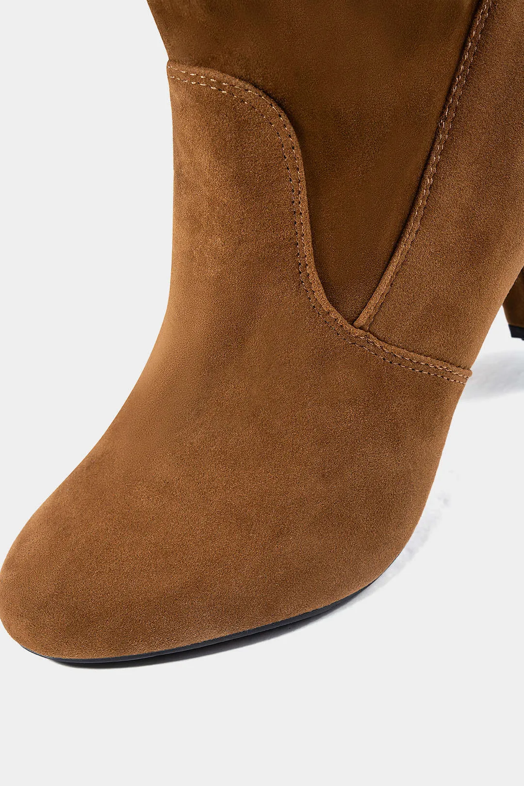 Suede High Heel Knee High Boots sold by Micas product image thumbnail 3