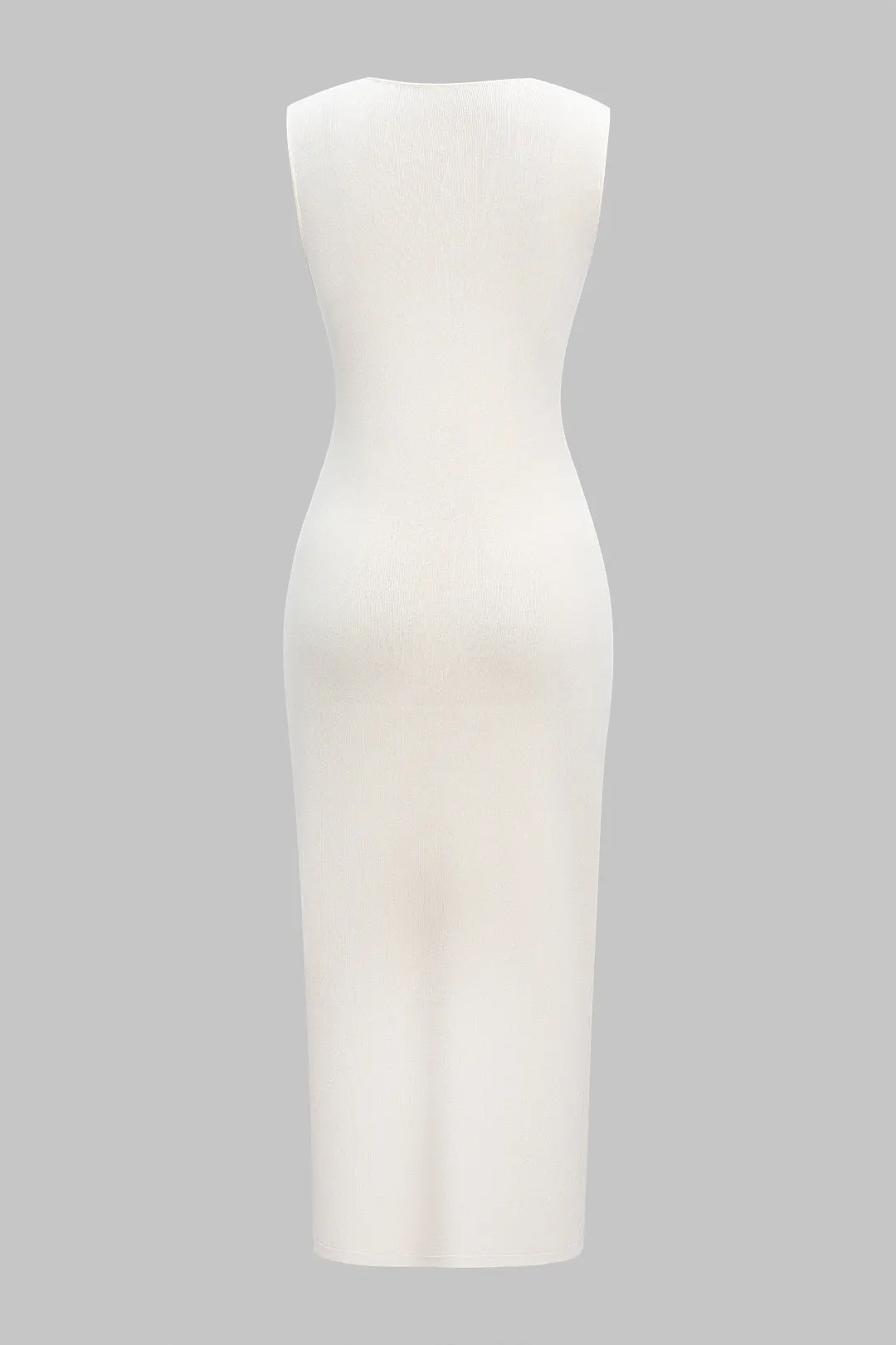 Knit Metallic Button Sleeveless Dress sold by Micas product image thumbnail 2