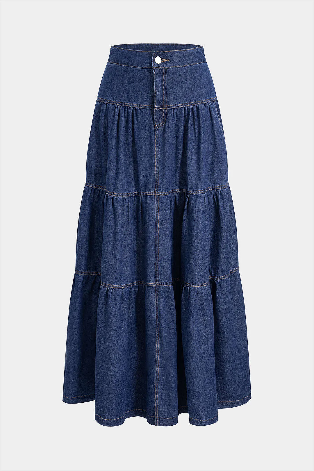 Denim Low Waist Skirt sold by Micas