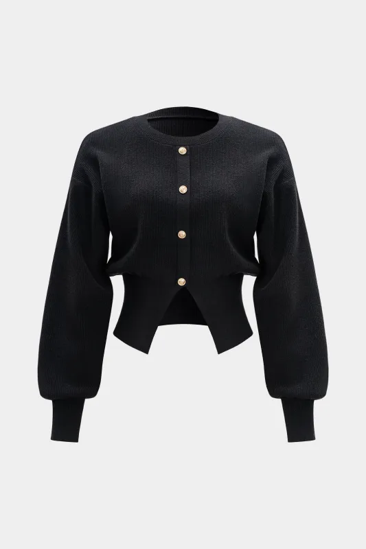 Ribbed Button Sweater Cardigan sold by Micas