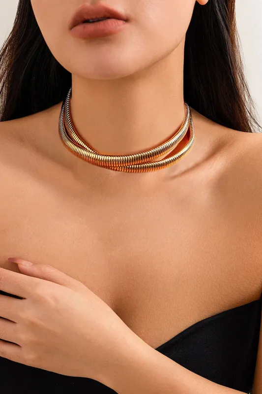 Multi-Layer Snake Chain Necklace sold by Micas