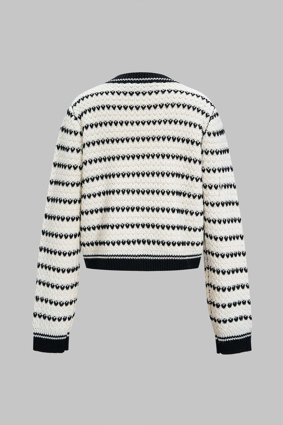 Knit Contrast Button Cardigan sold by Micas product image thumbnail 2